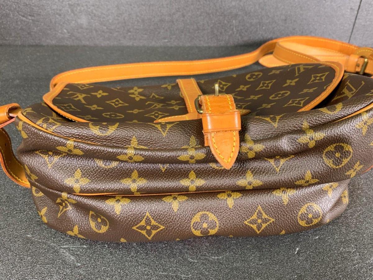 ショルダーバッグ VUITTON LOUIS ソミュール ルイヴィトン モノグラム ルイ・ヴィトン ソミュール30 BB ソミュール35 レディース ソミュール43 ブラウン M42254 (Vintage) M4225