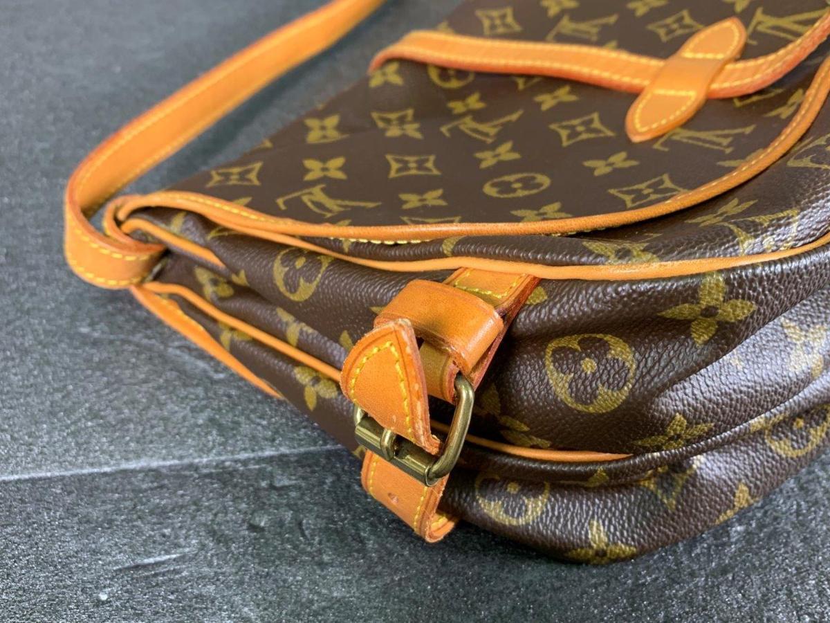 ショルダーバッグ VUITTON LOUIS ソミュール ルイヴィトン モノグラム ルイ・ヴィトン ソミュール30 BB ソミュール35 レディース ソミュール43 ブラウン M42254 (Vintage) M4225