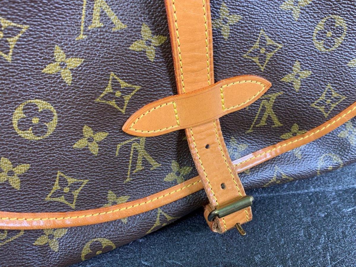 ショルダーバッグ VUITTON LOUIS ソミュール ルイヴィトン モノグラム ルイ・ヴィトン ソミュール30 BB ソミュール35 レディース ソミュール43 ブラウン M42254 (Vintage) M4225