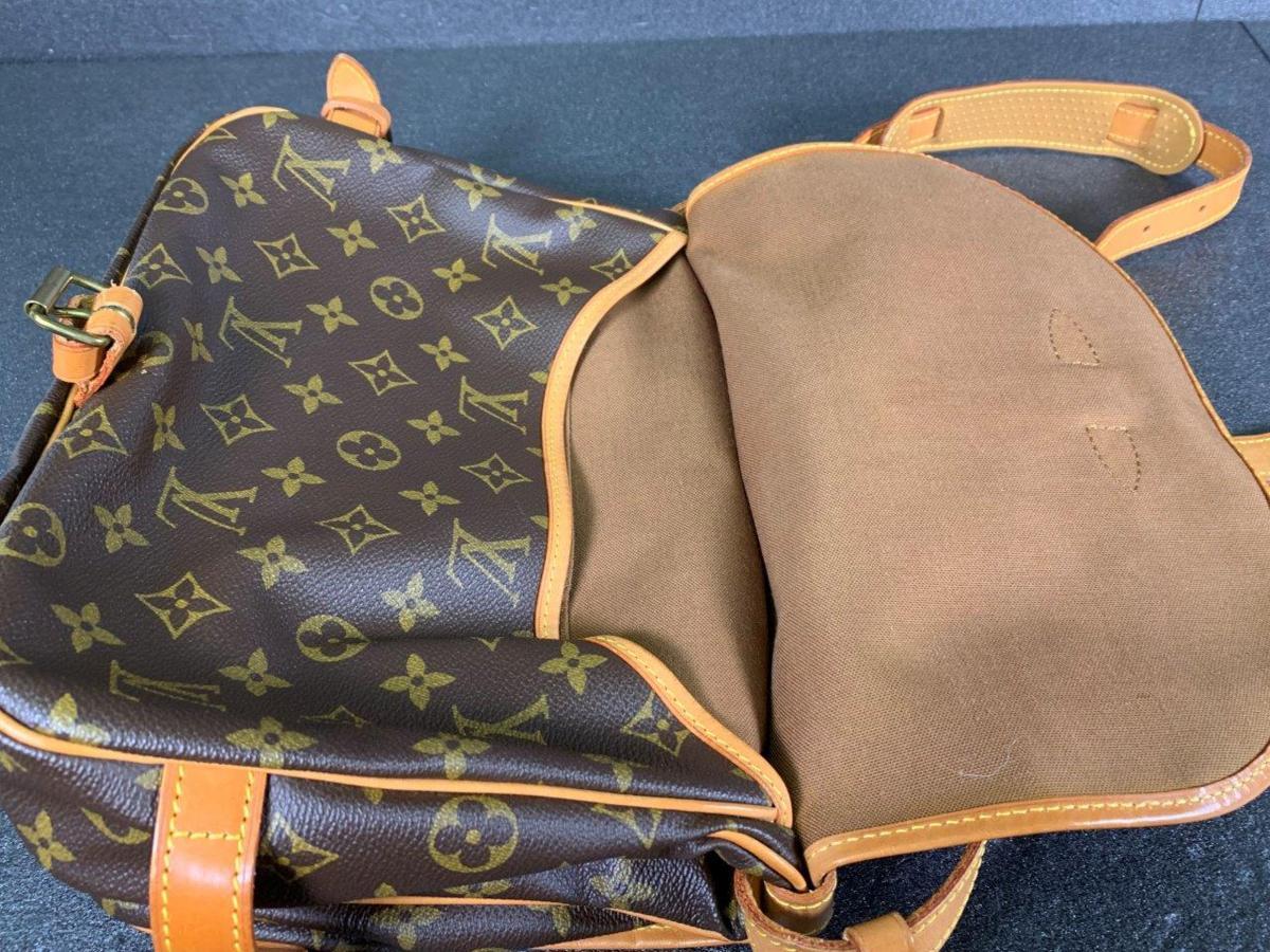 ショルダーバッグ VUITTON LOUIS ソミュール ルイヴィトン モノグラム ルイ・ヴィトン ソミュール30 BB ソミュール35 レディース ソミュール43 ブラウン M42254 (Vintage) M4225