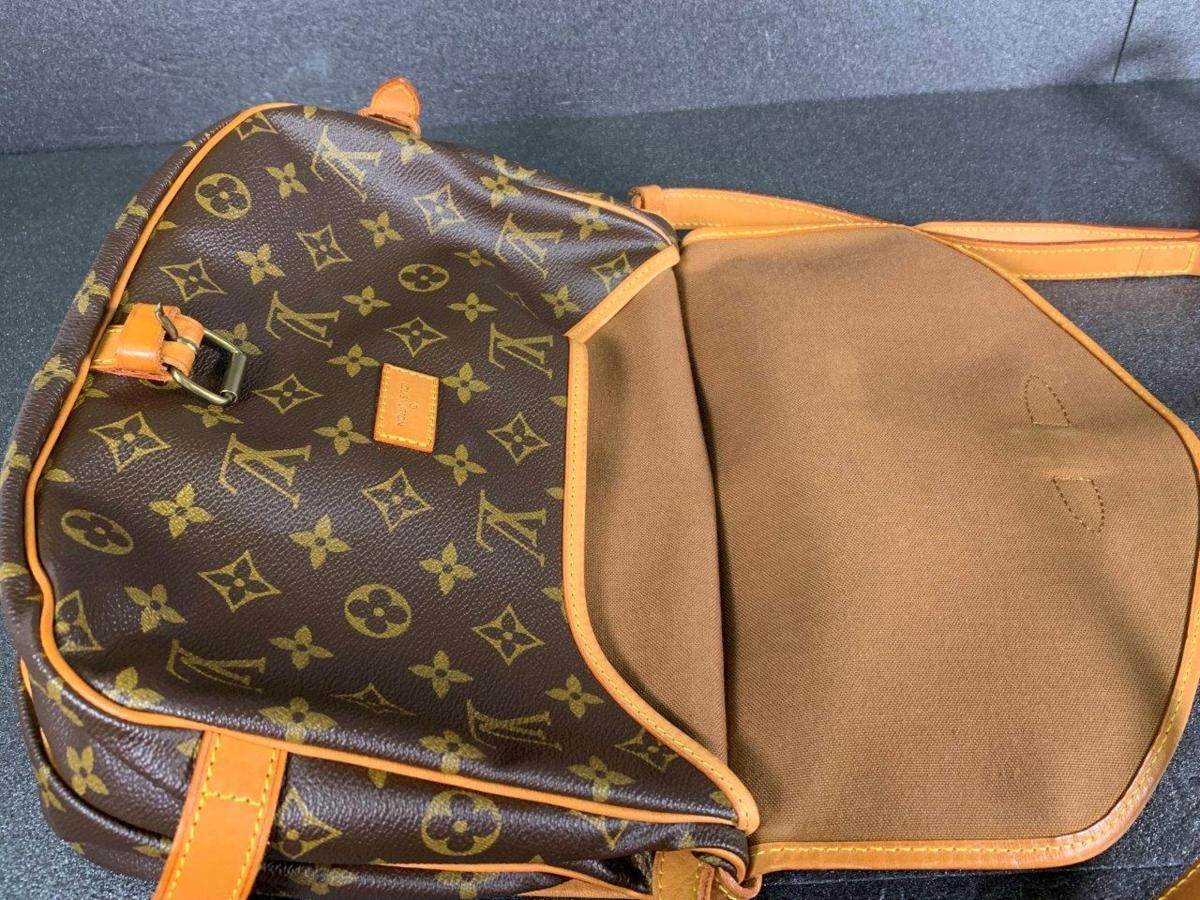 ショルダーバッグ VUITTON LOUIS ソミュール ルイヴィトン モノグラム ルイ・ヴィトン ソミュール30 BB ソミュール35 レディース ソミュール43 ブラウン M42254 (Vintage) M4225