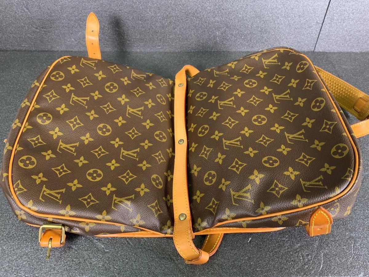 ショルダーバッグ VUITTON LOUIS ソミュール ルイヴィトン モノグラム ルイ・ヴィトン ソミュール30 BB ソミュール35 レディース ソミュール43 ブラウン M42254 (Vintage) M4225
