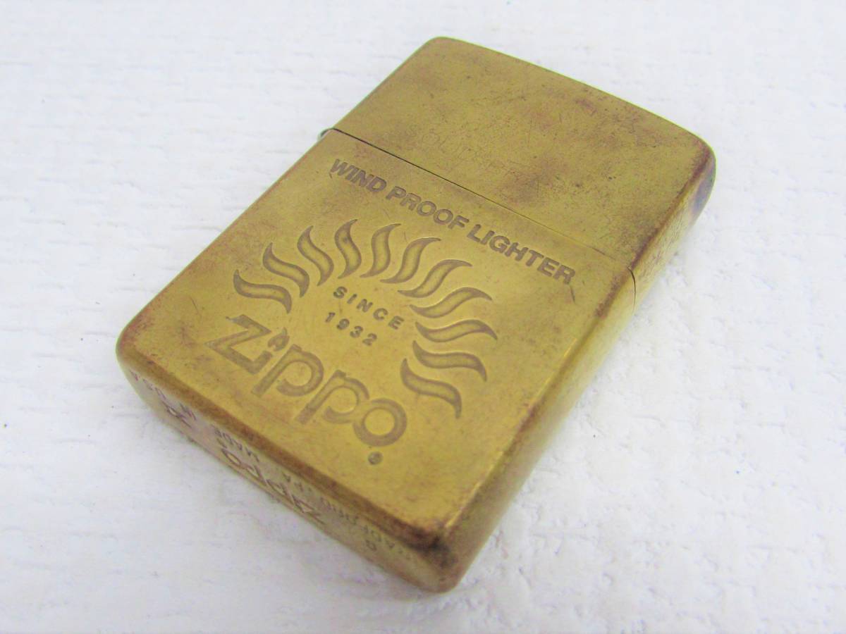 最安値，大人気 Zippo ジッポー WIND PROOF LIGHTER 1932 金色 ゴールド色 G/ⅩⅠ レギュラー オイルライター(その他)｜売買されたオークション情報、yahooの商品情報をアーカイブ公開 - オークファン Zippo