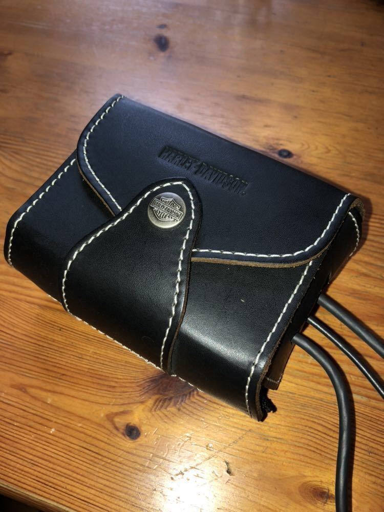 黒 レザー ハーレーダビットソン ETCケース 美品XL883N HARLEY