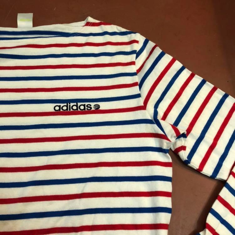 Adidas アディダス フレンチ トリコロール カラー ロング Tシャツ ロンt カットソー 長袖tシャツ 売買されたオークション情報 Yahooの商品情報をアーカイブ公開 オークファン Aucfan Com