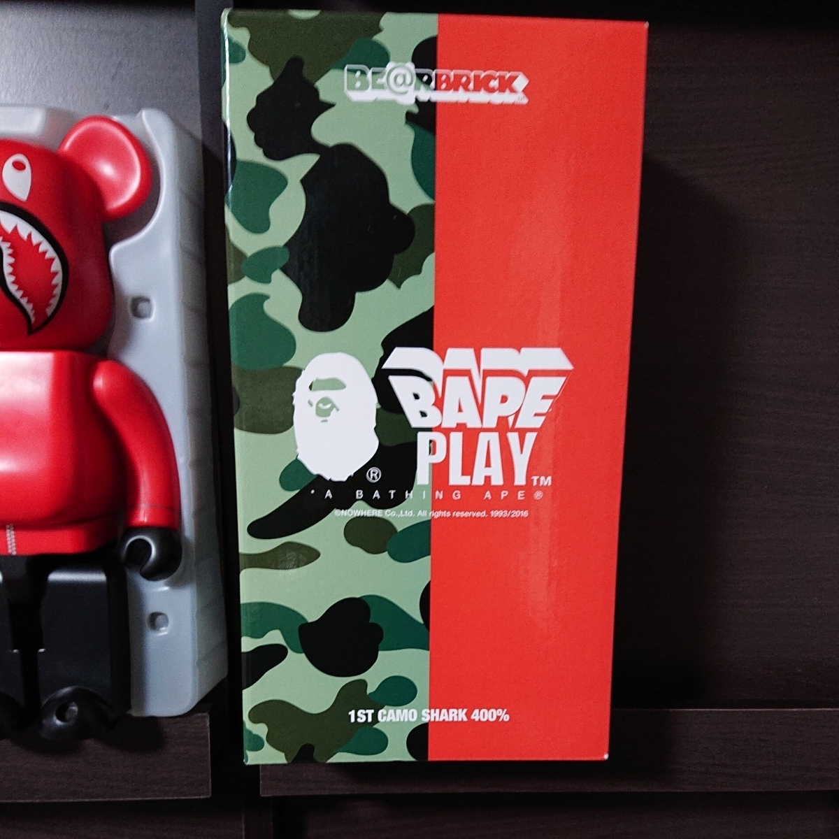 1st BE@RBRICK Bape Camo Shark MEDICOM - Play 400% TOY Bearbrick