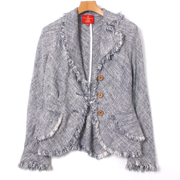 Vivienne Westwood RED LABEL アシンメトリーツイードフリンジ 