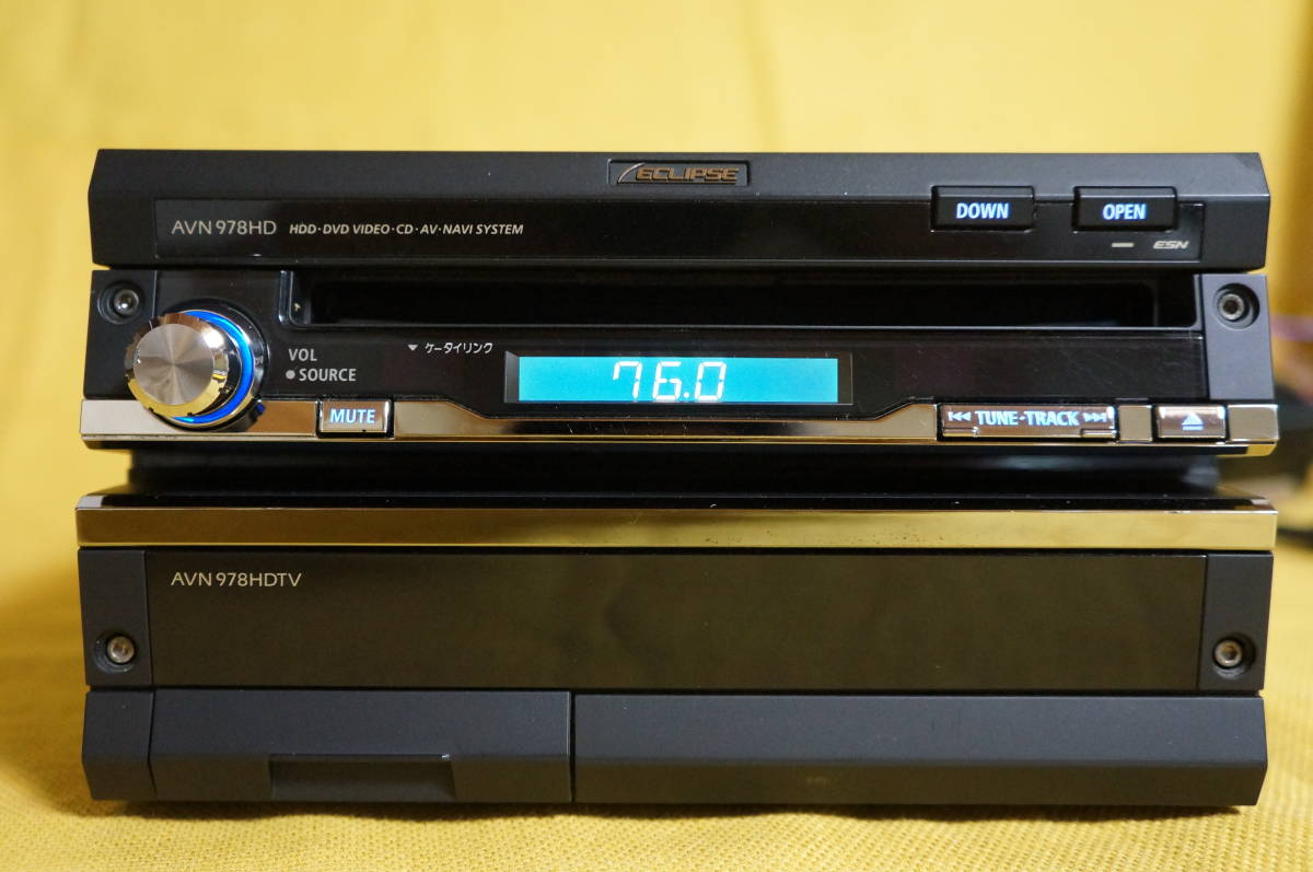 イクリプス インダッシュ AVN978HD HDDナビ HDD DVD再生 2008年 