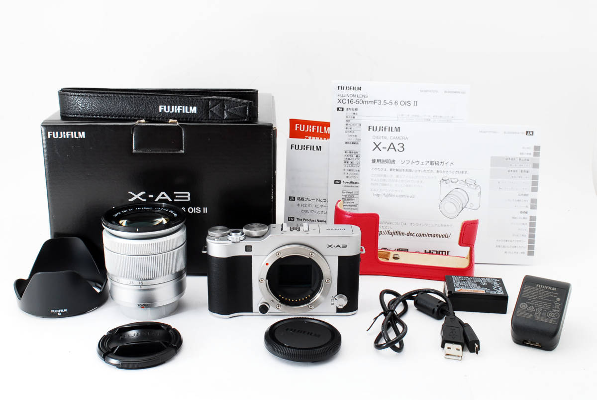 X-A3 FUJIFILM 富士フイルム フジフィルム ピンク - | 中古 X-A3LK-XC 