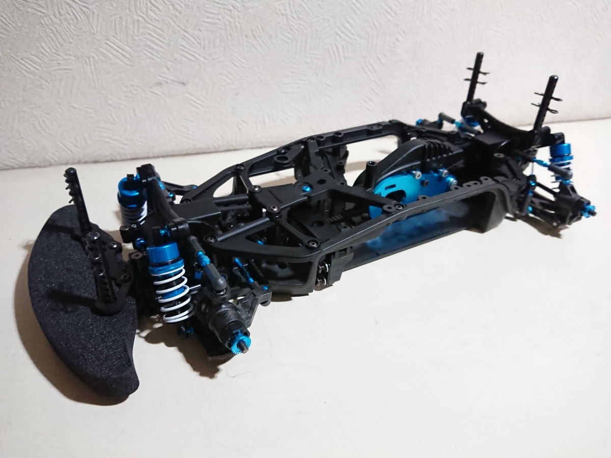 ホビーラジコン タミヤ TA07 PROシャーシ オプション多数 メカ付き