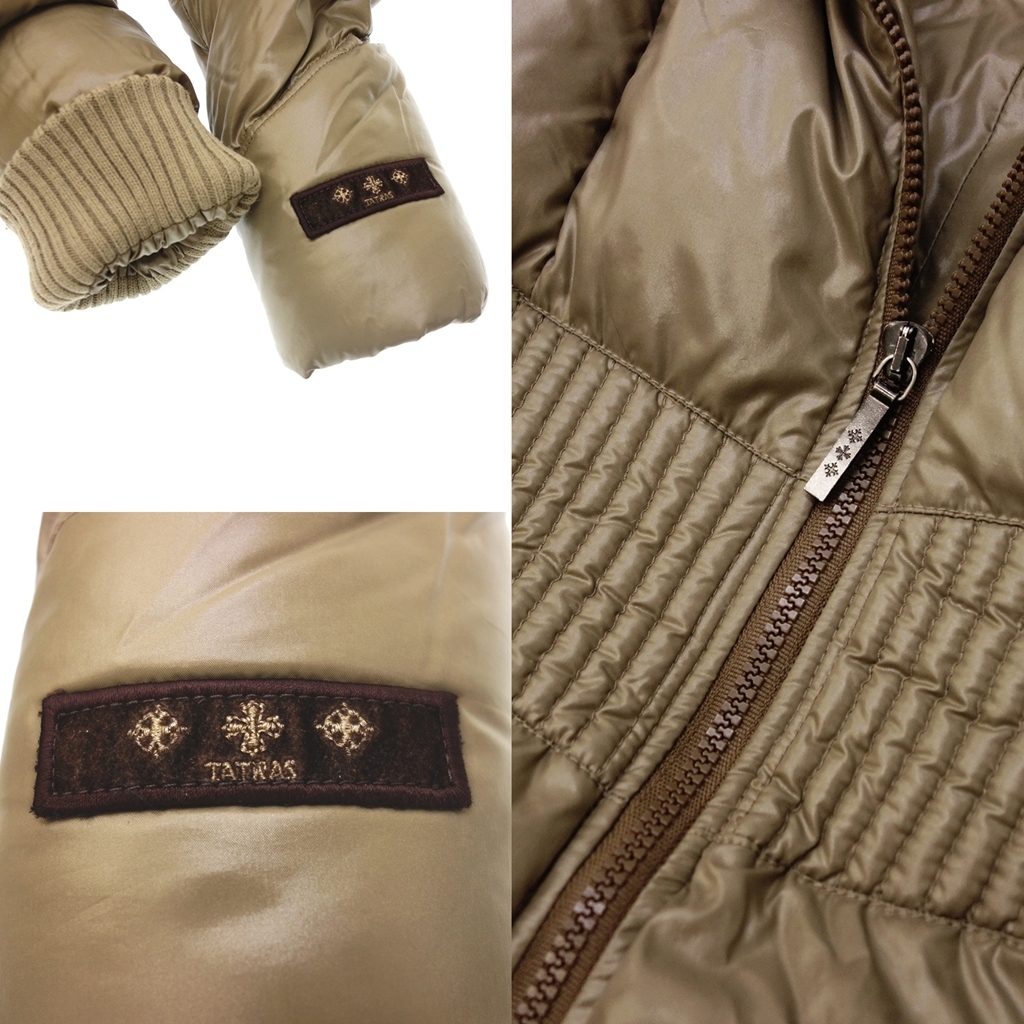 美品◇TATRAS タトラス ラクーンファー付 ナイロンダウンジャケット 