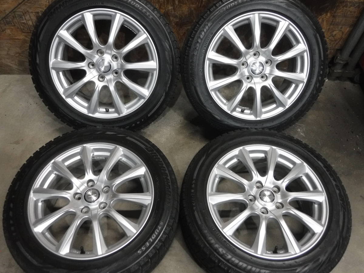 215/55R17】BS REVO GZスタッドレスタイヤ＆【17×7J+53 114.3 5H】WEDS
