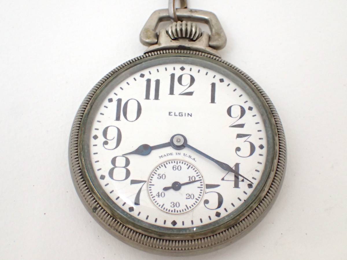 Elgin ELGINエルジン/手巻き/懐中時計/ケース径:約52mm/スモセコ/全