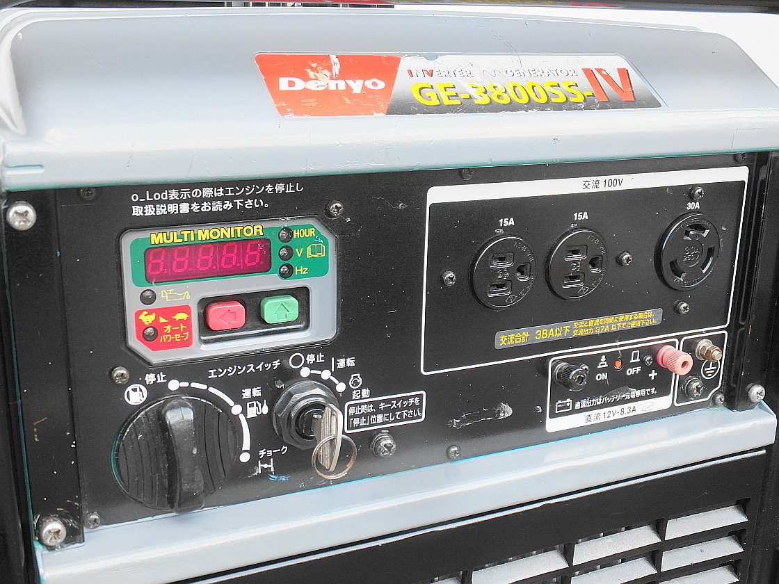 DENYO GE-3800SS-IV 3.8kVA 防音型 インバーター発電機 Denyo