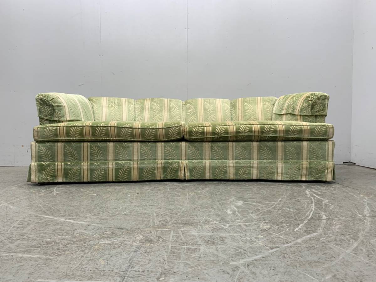 T1946☆展示美品☆ドレクセル☆アップホルスタリー☆3人掛けソファ