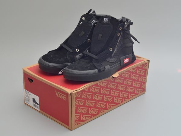 VANS ヴァンズ SK8-HI REISSUE CAP スケートハイリイッシューキャップ VN0A3WM1276 (CHECKERBOARD) BLACK/BLACK タグ付 美品 箱付属