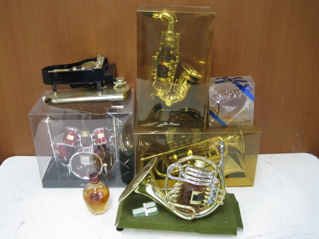 La Priere ミニボトル 楽器セット ピアノ サックス ドラム バイオリン