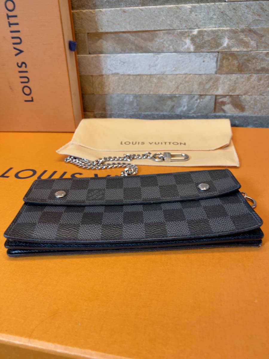 ルイヴィトン アコルディオン LOUIS VUITTON 長財布 ダミエグラ