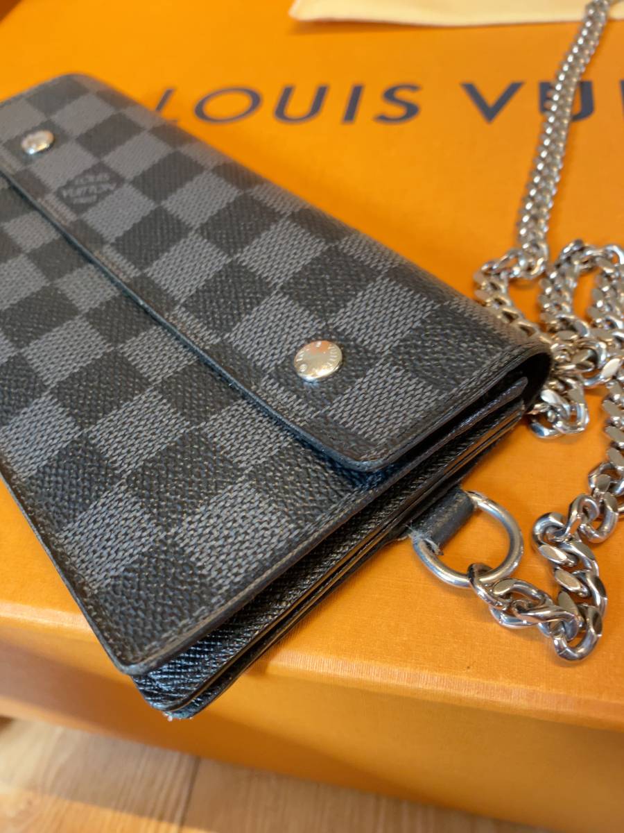 ルイヴィトン アコルディオン LOUIS VUITTON 長財布 ダミエグラ