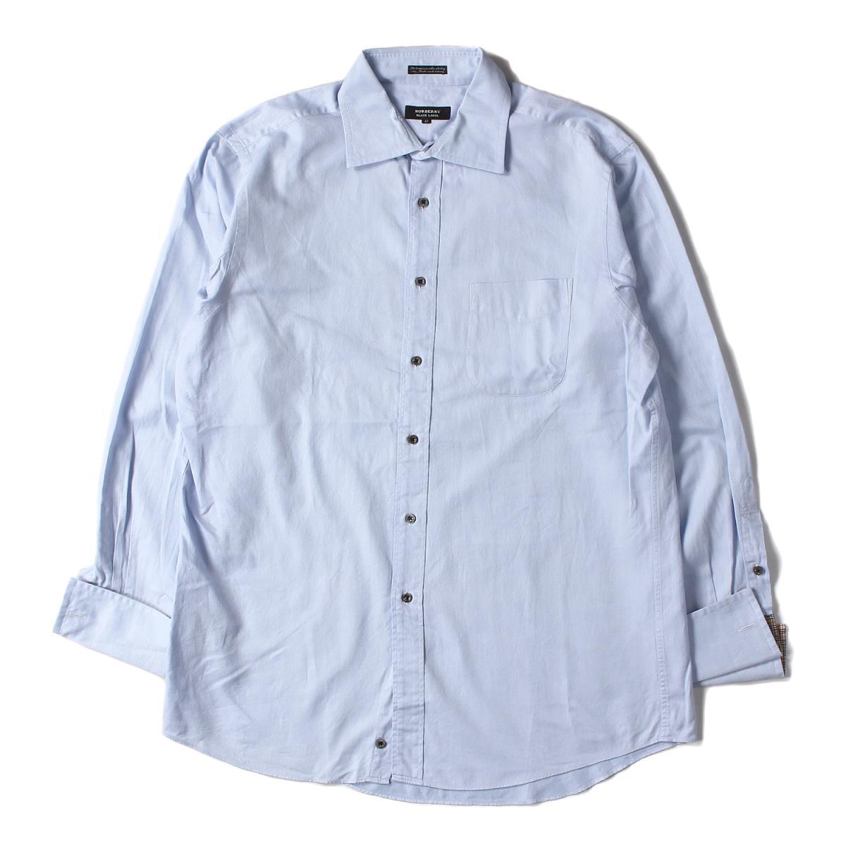 BURBERRY バーバリー 袖裏 ノバチェック 柄 ホリゾンタルカラー シャツ 