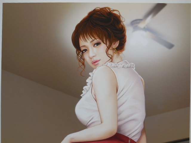 妃耶八 美人画 イラスト版画 直筆サイン 香織の美尻 12 150 人物画 売買されたオークション情報 Yahooの商品情報をアーカイブ公開 オークファン Aucfan Com