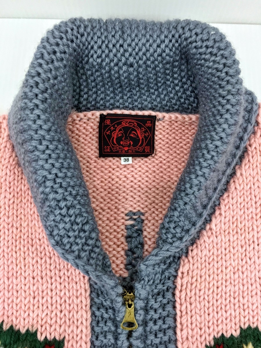 EVISU エヴィス カウチンセーター ニット ブラックバス 道楽 DOWLUCK