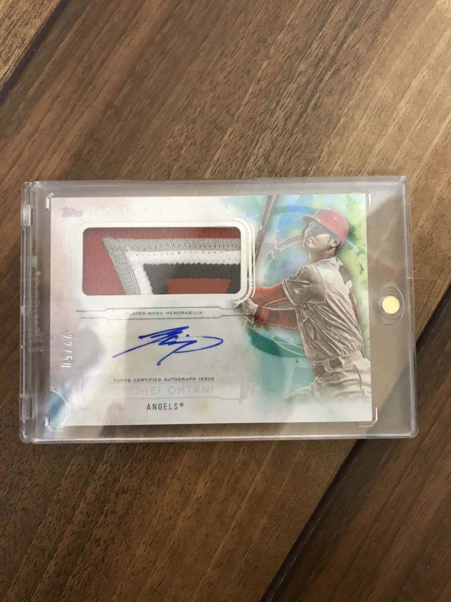50枚限定】大谷翔平 直筆サイン 2019 topps inception ジャージ 新作