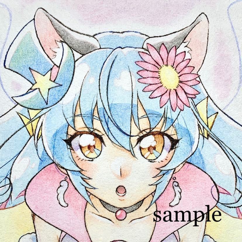 手描き同人イラスト キュアコスモ おとめ座 スター トゥインクルプリキュア 色鉛筆 ミニ色紙 手描きイラスト 売買されたオークション情報 Yahooの商品情報をアーカイブ公開 オークファン Aucfan Com
