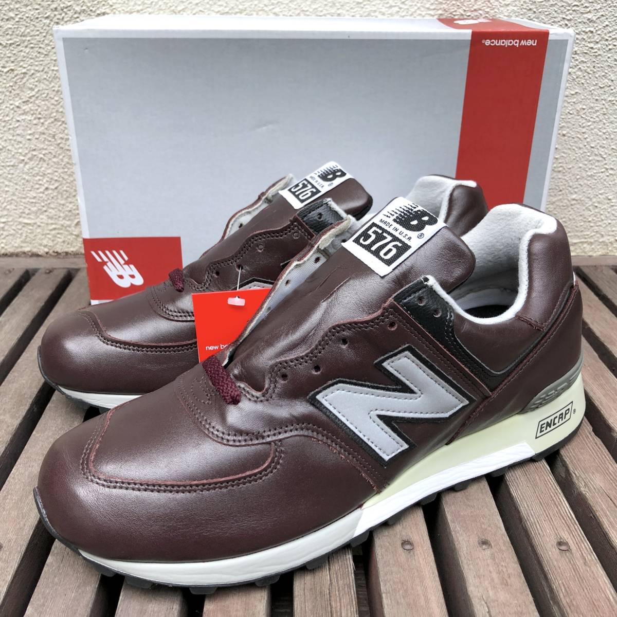 デッドストック USA製 NEW BALANCE M576CD CORDOVAN US10D 28cm オール 