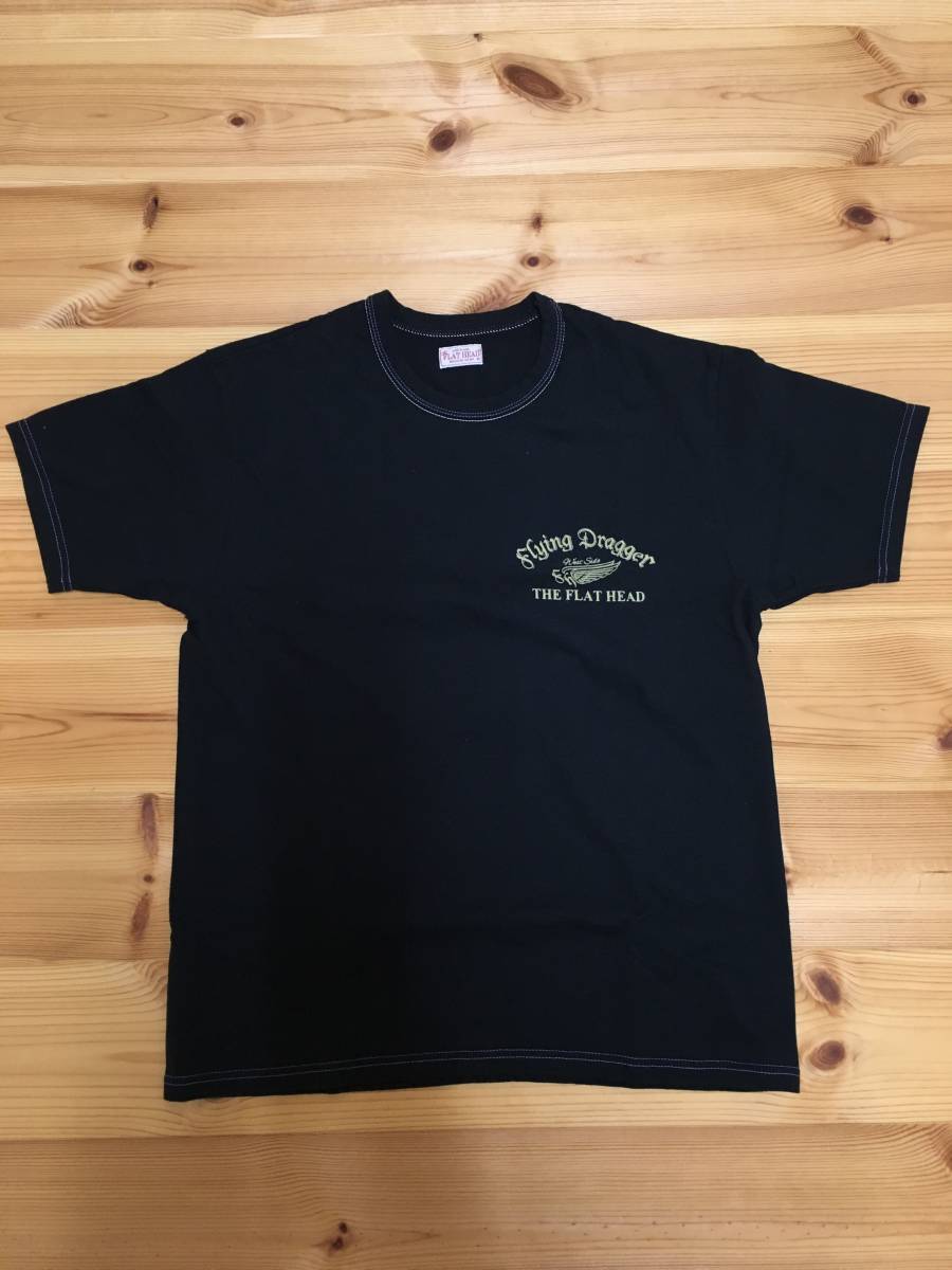 フラットヘッド FLAT HEAD Tシャツ size 42 XL相当 アメカジ 東洋 シュガーケーン