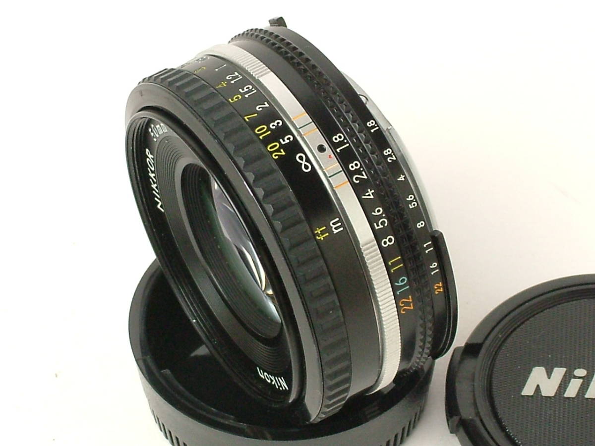 Nikon NIKKOR 50mm F1.8 Ai-s パンケーキ 外観程度良品 （実用中古