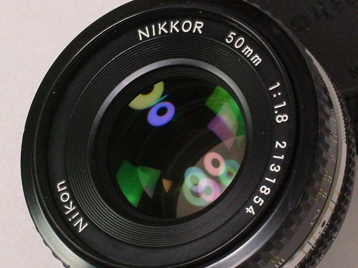 Nikon NIKKOR 50mm F1.8 Ai-s パンケーキ 外観程度良品 （実用中古