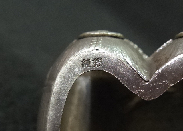 ◇東国◇純銀製 恵比寿大黒天 ガラスケース入 重量 約134．58g