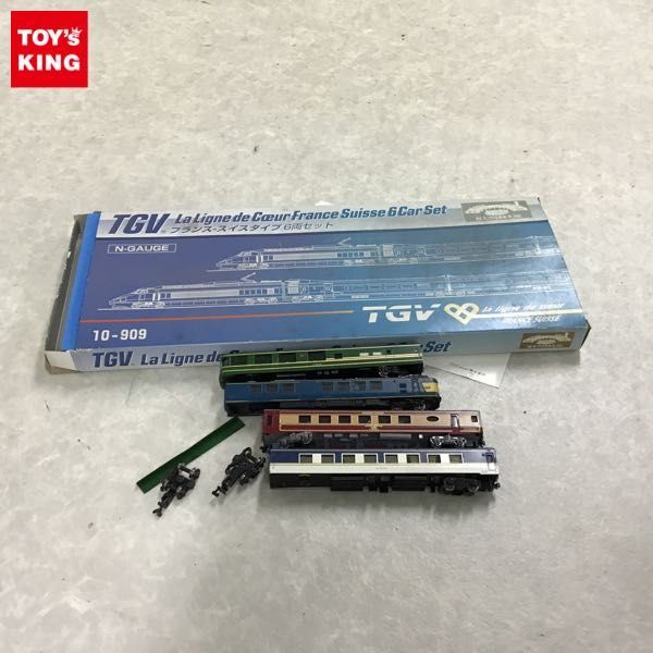 1円～ 訳あり 鉄道模型 Nゲージ TGV フランス スイスタイプ 6両セット