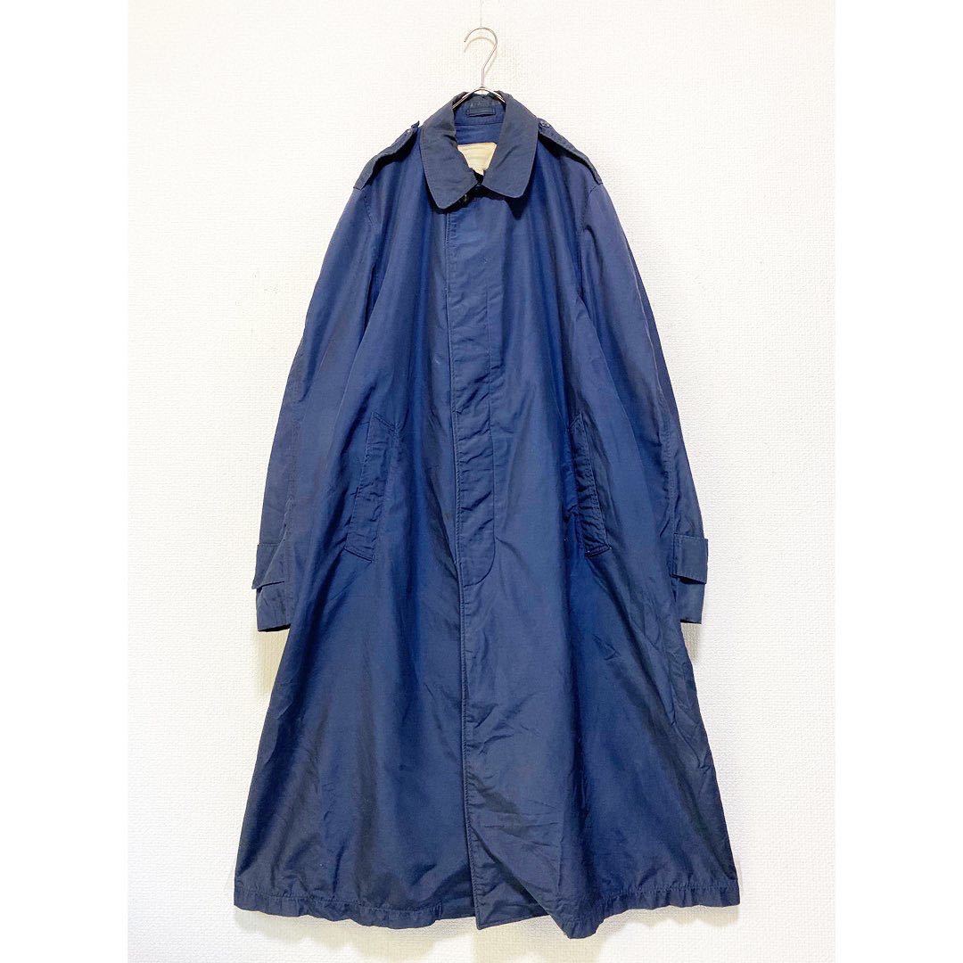 希少 vintage ヴィンテージ ビンテージ 50s us.a.f 軍物 レーヨンナイロン ネイビー 軍モノ ミリタリー ステンカラーコート トレンチコート