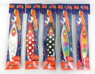 310226402【ダミキジャパン】バックドロップ 100g 　5色セット【オフショア ジギング スロージグ 青物 根魚 マダイ ブリ メタルジグ 闘魂_