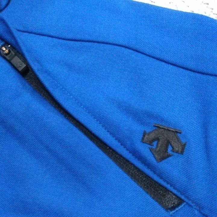 【豊富な，新品】 新品 定価24200 DESCENTE GOLF ウール ストレッチ パンツ w88 O 青 秋冬 スラックス デサント メンズ ゴルフ レターパック可 DGM5056F
