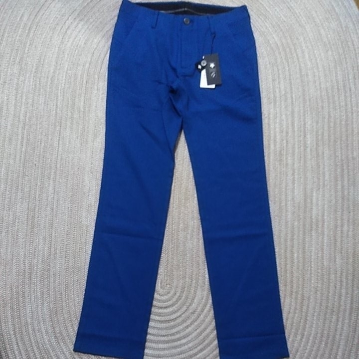 【豊富な，新品】 新品 定価24200 DESCENTE GOLF ウール ストレッチ パンツ w88 O 青 秋冬 スラックス デサント メンズ ゴルフ レターパック可 DGM5056F