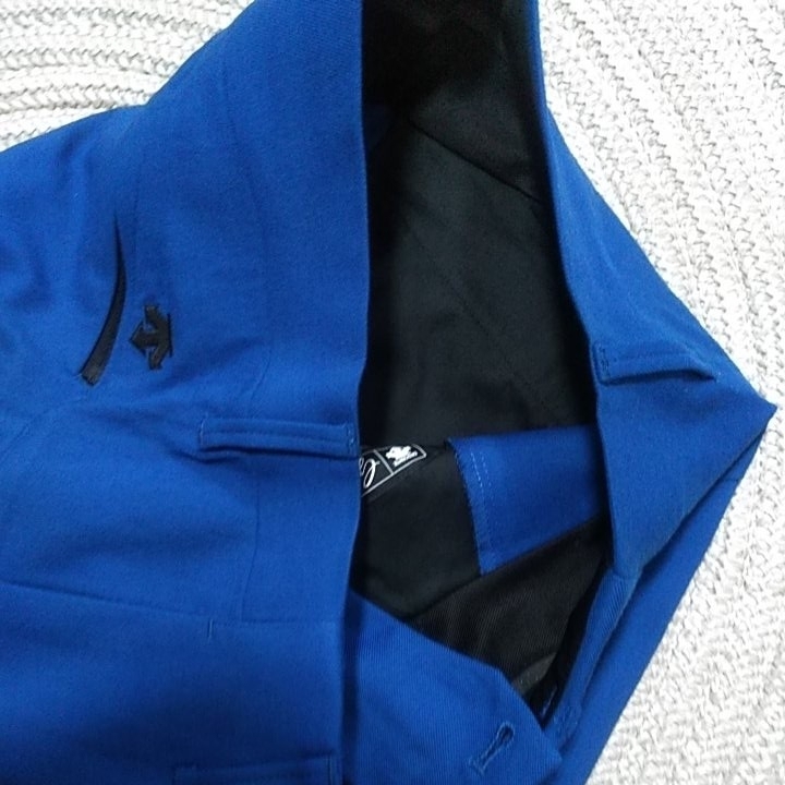 【豊富な，新品】 新品 定価24200 DESCENTE GOLF ウール ストレッチ パンツ w88 O 青 秋冬 スラックス デサント メンズ ゴルフ レターパック可 DGM5056F