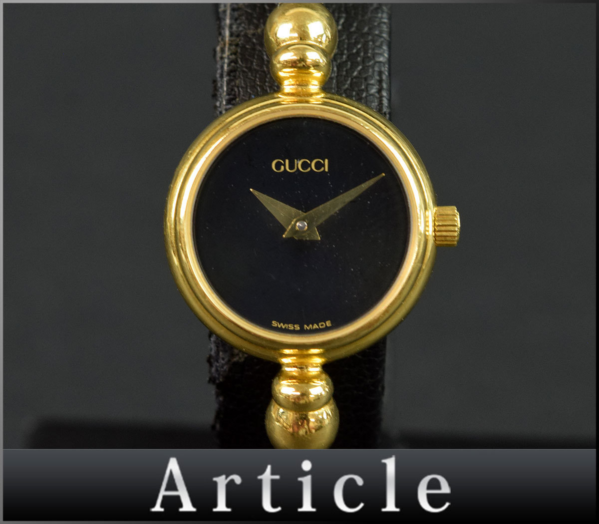 79469◇動作確認済 GUCCI グッチ/ レディースウォッチ 腕時計 バングル