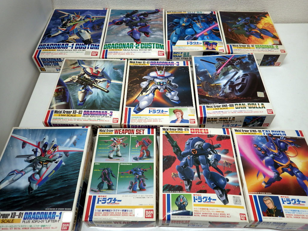 【送料無料】A1113-2◯プラモデル 大量 組立途中 組立済 バンダイ BANDAI 機甲戦記 ドラグナー 部品 パーツ取り ジャンク