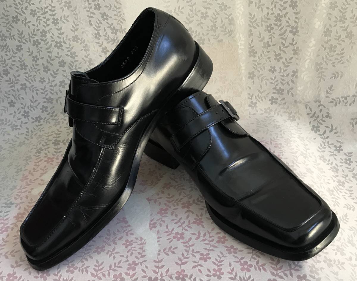 極美品 REGAL 本革 シングルモンクストラップ Uチップ ビジネス