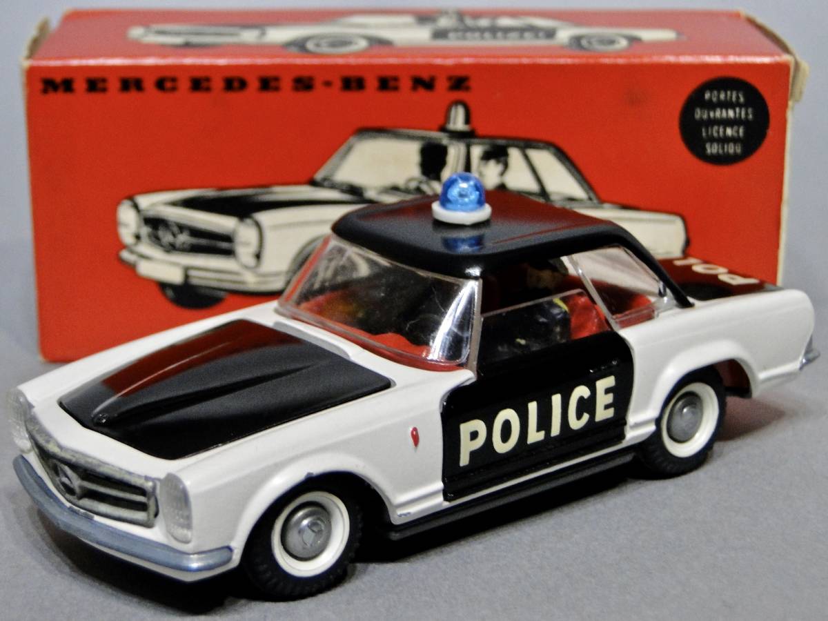 MERCEDES-BENZ 230SL 警察官の人形が2体同乗している貴重な仕様