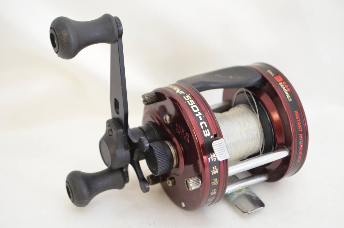 Abu Garcia Moulinet Pêche Ambassadeur Classic C3 Series 5501C3 Main Gauche Carnassiers Spinning Casting Mer Tambour Tournant