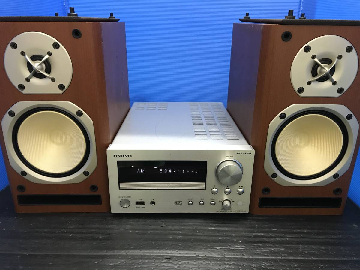 ONKYO NETWORK CD RECEIVER CR-N755(中古) ONKYO CR-N755 ネットワークCDレシーバー 中古品1台 オンキョー&frasl;ネットワークCDレシーバー&frasl;CR-N755 ONKYOネットワークCDレシーバーCR-N755(B