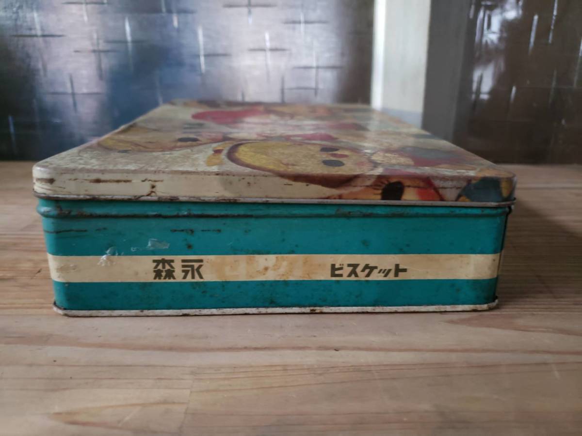 希少アンティーク　金属製ビスケット缶　小物入れ　レトロ 昭和時代の現代っ子 ビスケット缶 人形柄 昭和レトロ 昭和レトロな缶