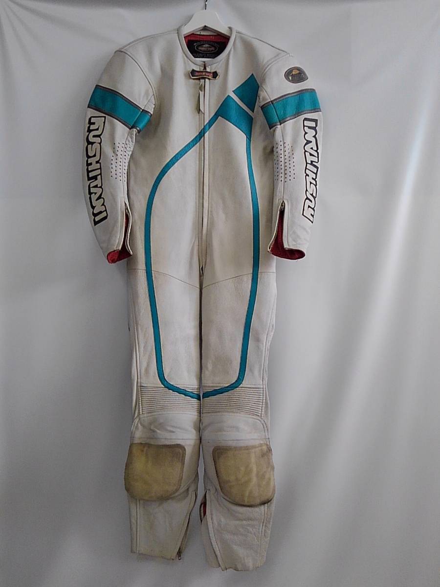 k-132-4131【中古】KUSHITANI レザーレーシングスーツ つなぎ Mサイズ