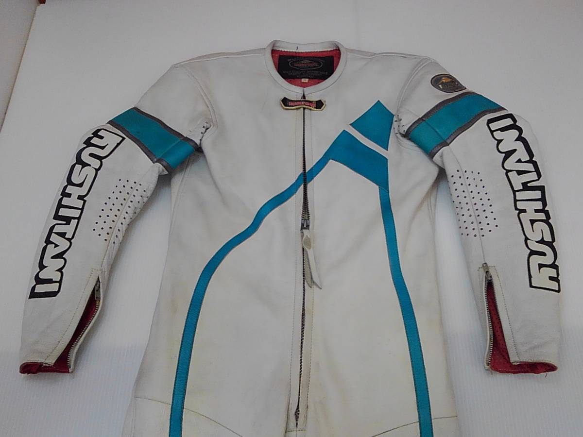 k-132-4131【中古】KUSHITANI レザーレーシングスーツ つなぎ Mサイズ