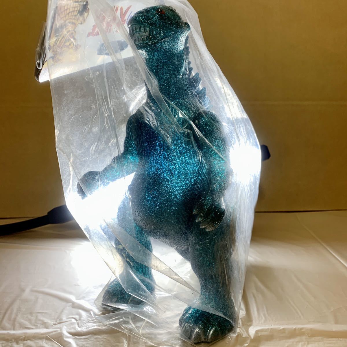 ゴジラ 1955 グリーン グリッター 緑 ラメ マルサン 玩具まつり ゴジラ