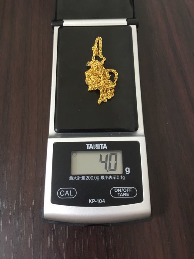 ☆1円スタート☆◎K18刻印有り◎イエローゴールドチェーン ネックレス 